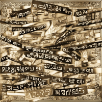 תמונה של מסיבת חומש עם ילדים יהודים עם פאות  שיושבים על במה וכתרים על ראשיהם 